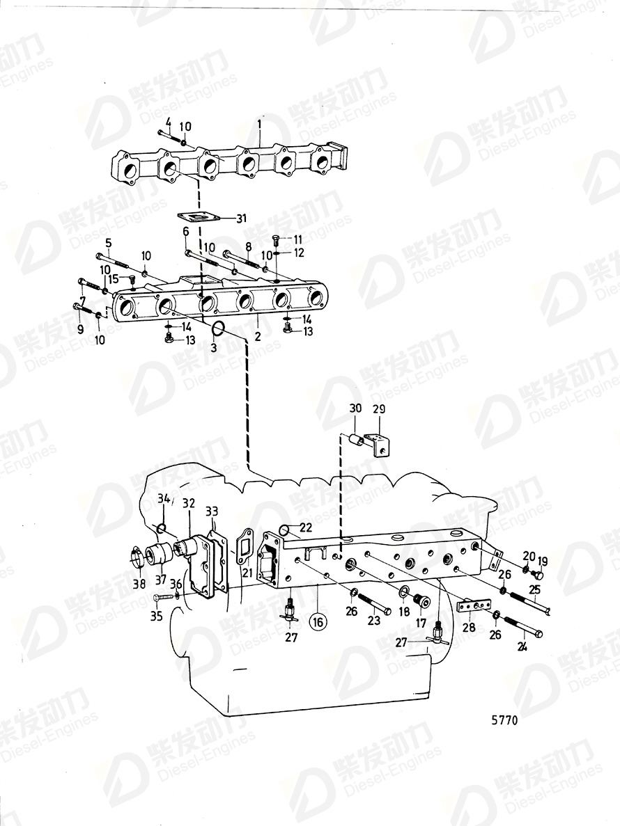 volvo penta Rubber ring 423174 Drawing volvo penta Rubber ring 423174 Drawing
